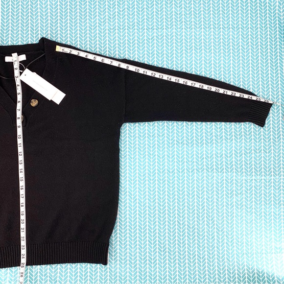 Adyson Parker NWT Black Button V-Neck Sweater, 2X - Picture 6 of 11